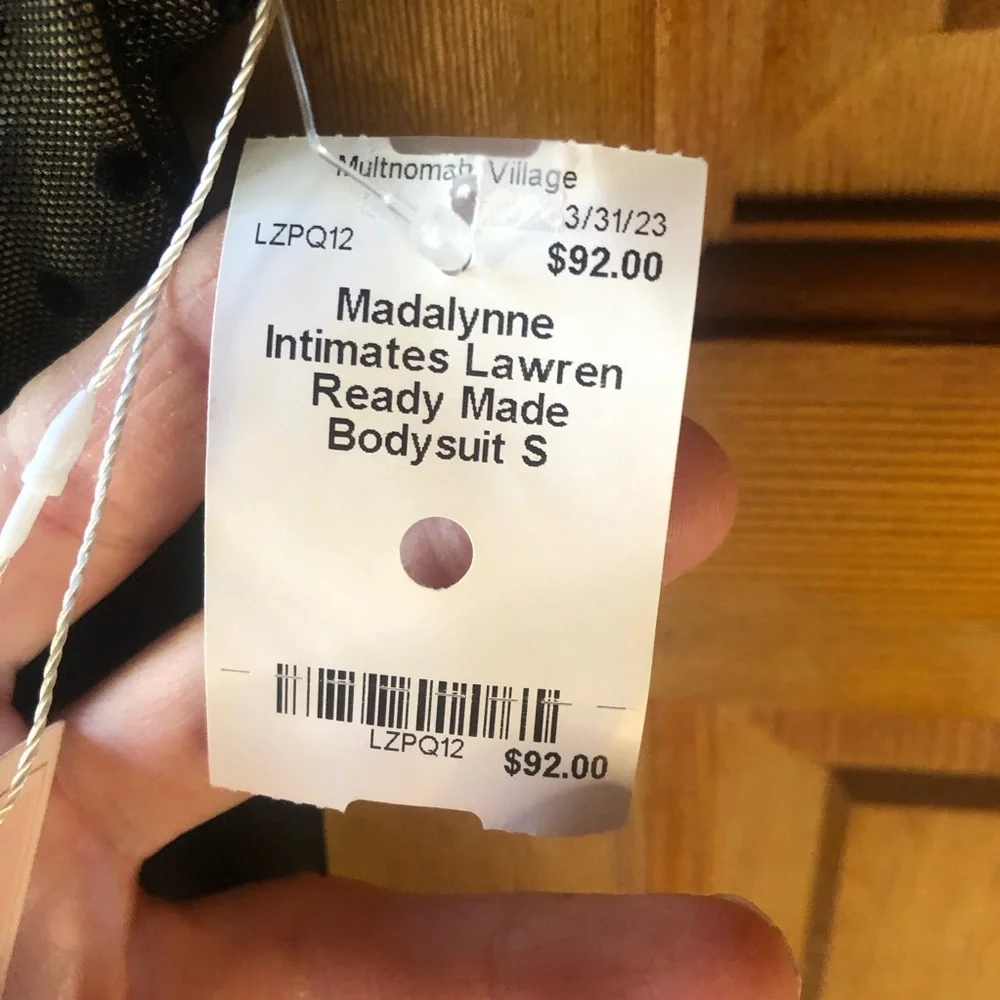 Madalyne Intimates Lawren Ready Made Bodysuit Sz Sm NWT - Picture 5 of 6